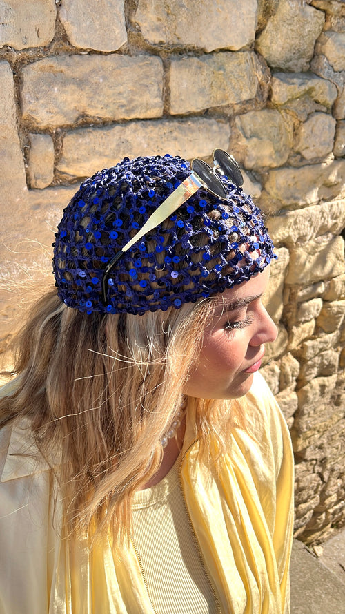 Bonnet en crochet Bleu marine - Nada